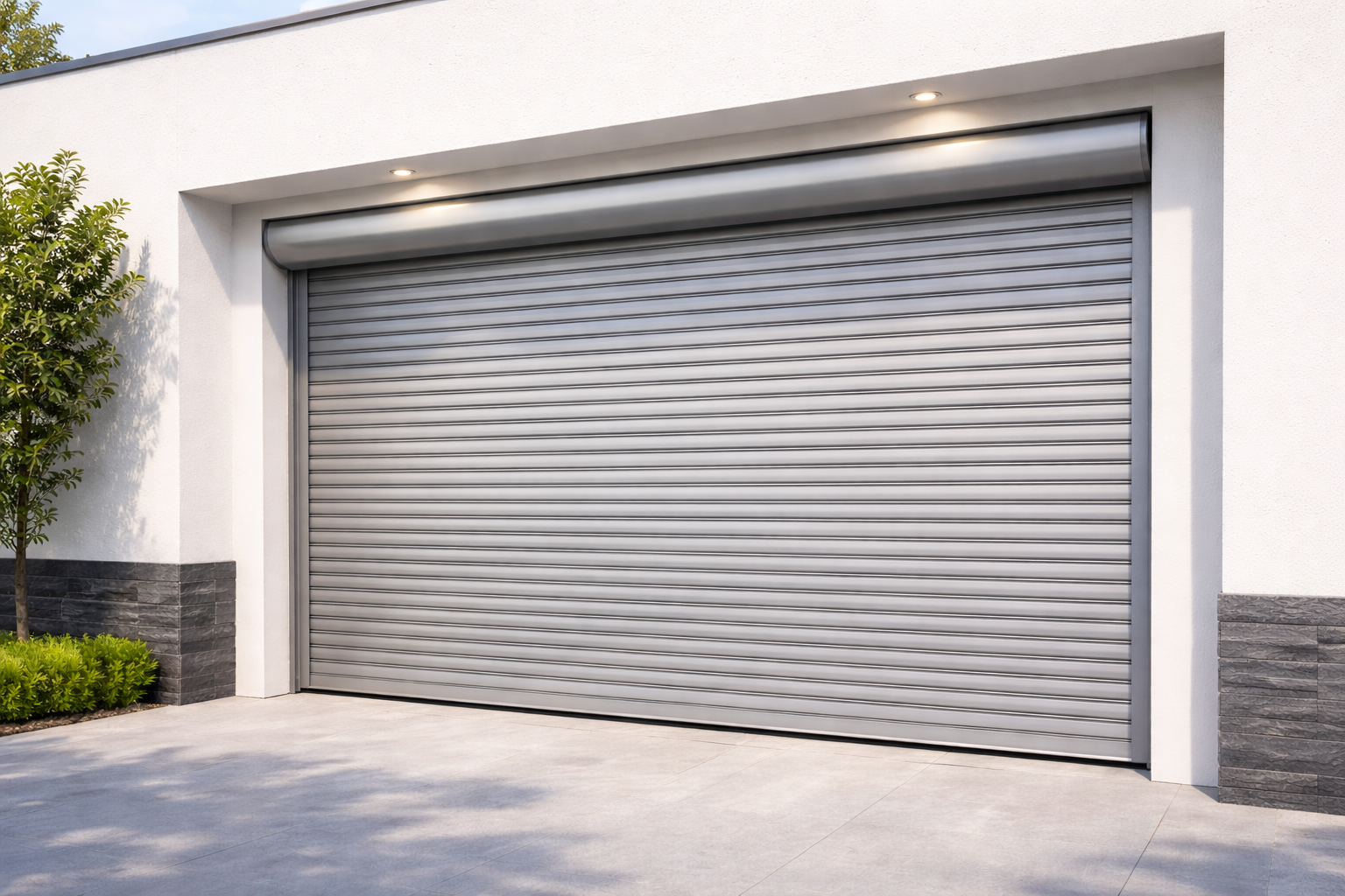 Puerta enrollable automática